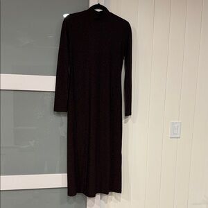 Johnny Was Elegant Black Long Sleeve Dress